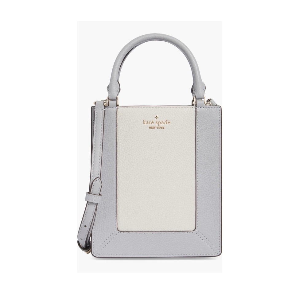 Nwt Kate Spade New York Lena colorblocked pebbled leather mini tote bag
